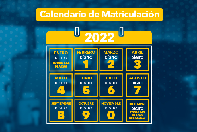 Calendario de Matriculación